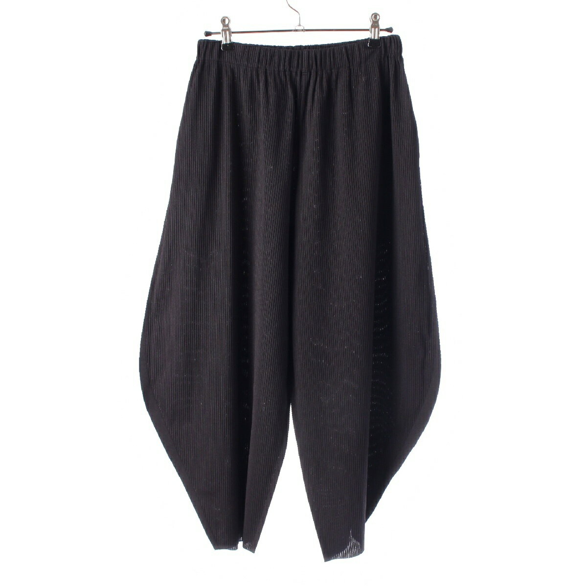 プリーツプリーズ イッセイミヤケ PLEATS PLEASE ISSEY 23AW ポリエステル APOC INSIDE インサイドアウト パンツ ボトムス PP33KF631 ブラック F【中古】【正規品保証】のサムネイル