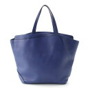 ヴァレクストラ Valextra ラップトート WRAP TOTE レザー トートバッグ ブルー【中古】【正規品保証】(4)