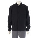 リックオウエンス Rick Owens 24SS コットン クロップド オーバーサイズ 長袖シャツ ジャケット トップス RL01D3234 ブラック 52【中...