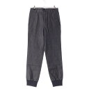 ミュウミュウ MIUMIU コットン アーカイブ 裾リブ デニムパンツ ジーンズ ボトムス インディゴ 46【中古】【正規品保証】