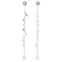 シャネル CHANEL ロゴ No.5 ロングチェーン ピアス イヤリング アクセサリー SV925 シルバー 9.9g【中古】【正規品保証】(4)