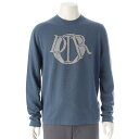 ディオール Dior ウール×カシミヤ Charm ジャージー ニット セーター トップス 513M660A3001 ブルー L【中古】【正規品保証】