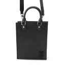 ルイヴィトン LOUIS VUITTON プティットサックプラ エピレザー 2way ショルダー ミニ トートバッグ ハンドバッグ クロスボディ M69441 ブラック【中古】【正規品保証】(4)