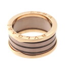 ブルガリ BVLGARI B-zero1 ビーゼロワン M ブロンズセラミック リング 指輪 ジュエリー Au750 ピンクゴールド #63 11.5g【中古】【正規品保証】