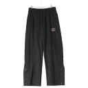 グッチ GUCCI コットン混 GG テクニカル ジャージ トラック パンツ ボトムス 768619 ブラック S【中古】【正規品保証】