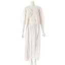 プリーツプリーズ イッセイミヤケ PLEATS PLEASE ISSEY ロング カーディガン コート オフホワイト【中古】【正規品保証】