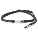 リックオウエンス Rick Owens Disco ディスコ アジャスター ホック ベルト ブラック シルバー【中古】【正規品保証】