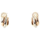 カルティエ CARTIER トリニティ ループ フープ サークル 750 18K 両耳用 ジュエリー イヤリング 750マルチカラー 9.1g【中古】【正規品保...