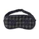 シャネル CHANEL ウール ココマーク アイマスク 小物 グレー【中古】【正規品保証】