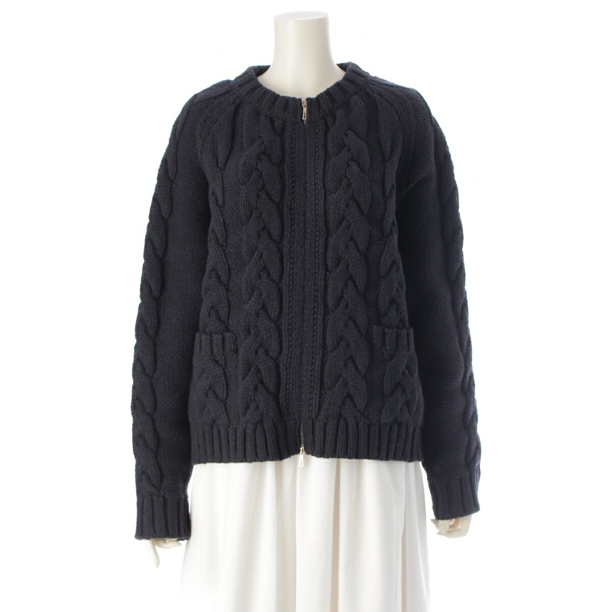 楽天市場】ニット ジップアップ（ブランドエルメス）（ニット