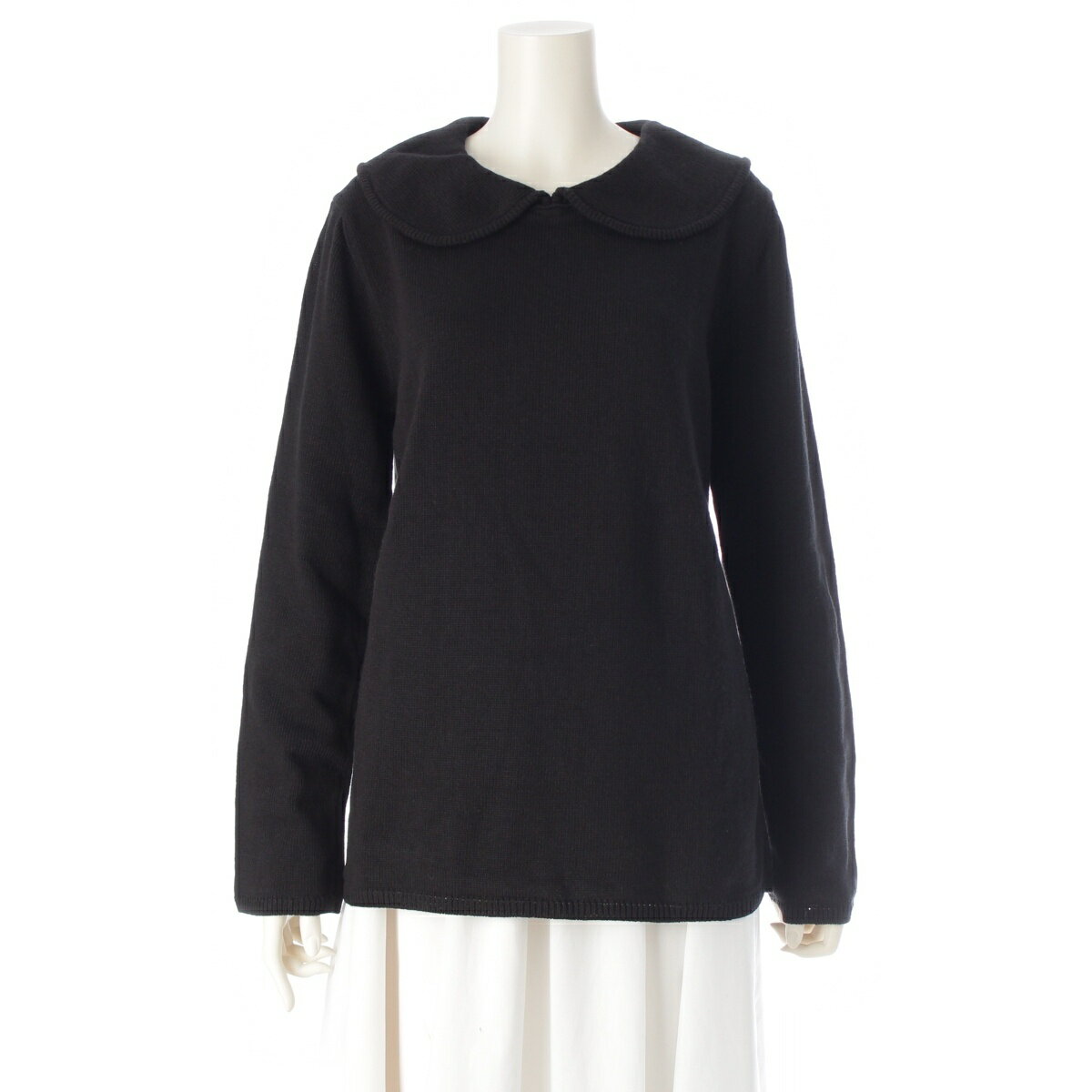 コムデギャルソン COMME des GARCONS 22AW ピーターパンカラー 丸襟 長袖 ニット セーター RJ-N507 ブ..