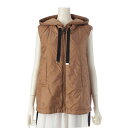 マックスマーラ MAX MARA ザキューブ THE CUBE CAMELUXE パファー フーデッド 中綿 ベスト ノースリーブ ジャケット アウター 929...