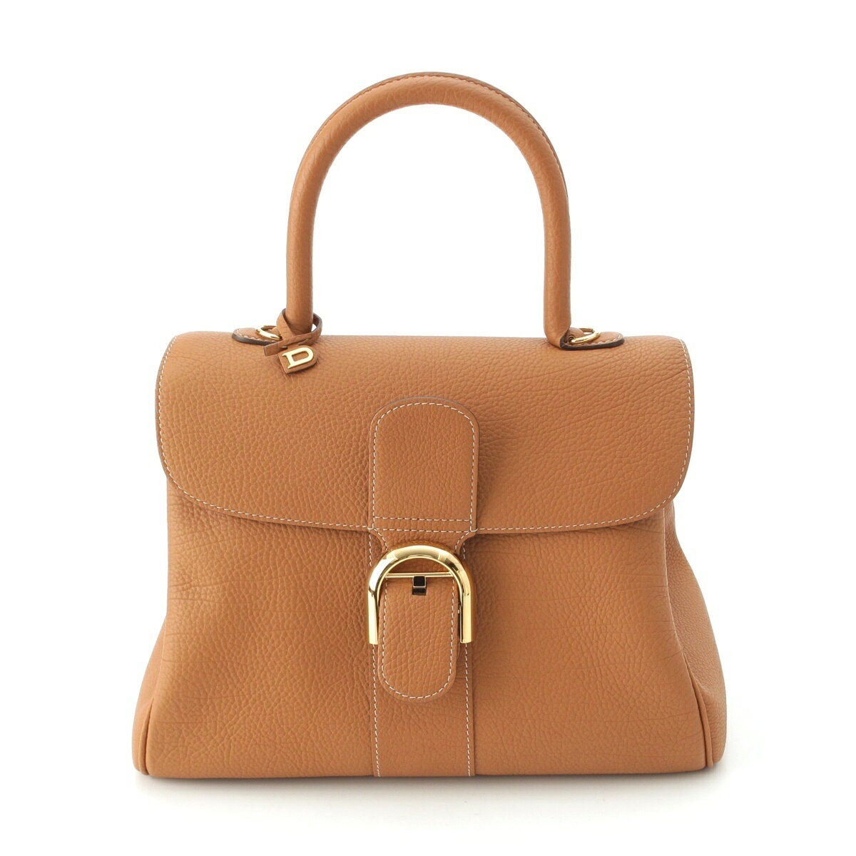 乐天商城 - デルヴォー Delvaux ブリヨン MM フライ クリスピーカーフ 2WAY ショルダー ハンドバッグ ベジタル【中古】【正規品保証】