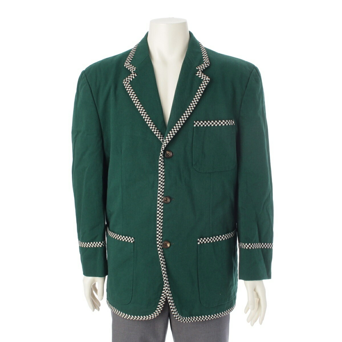 乐天商城 - コムデギャルソンオムプリュス COMME des GARCONS HOMME PLUS AD1990 ウール テーラードジャケット PJ-11010M グリーン M【中古】【正規品保証】