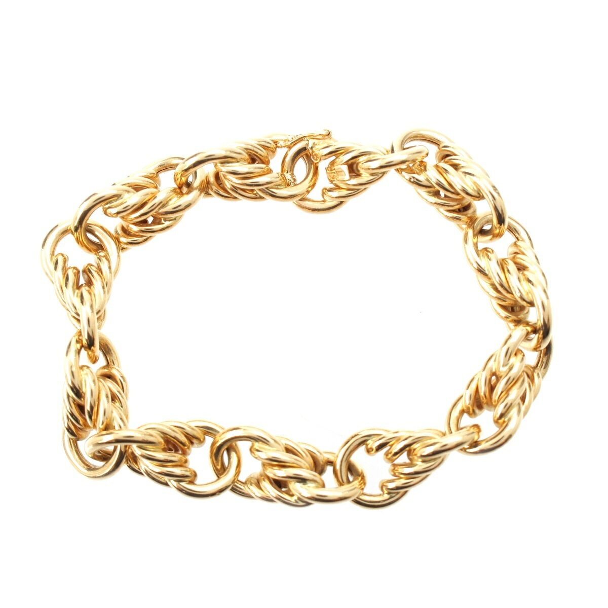 乐天商城 - ティファニー TIFFANY&Co. ヴィンテージ ロープ チェーン ブレスレット バングル ジュエリー 18Kt ゴールド 40.5g【中古】【正規品保証】