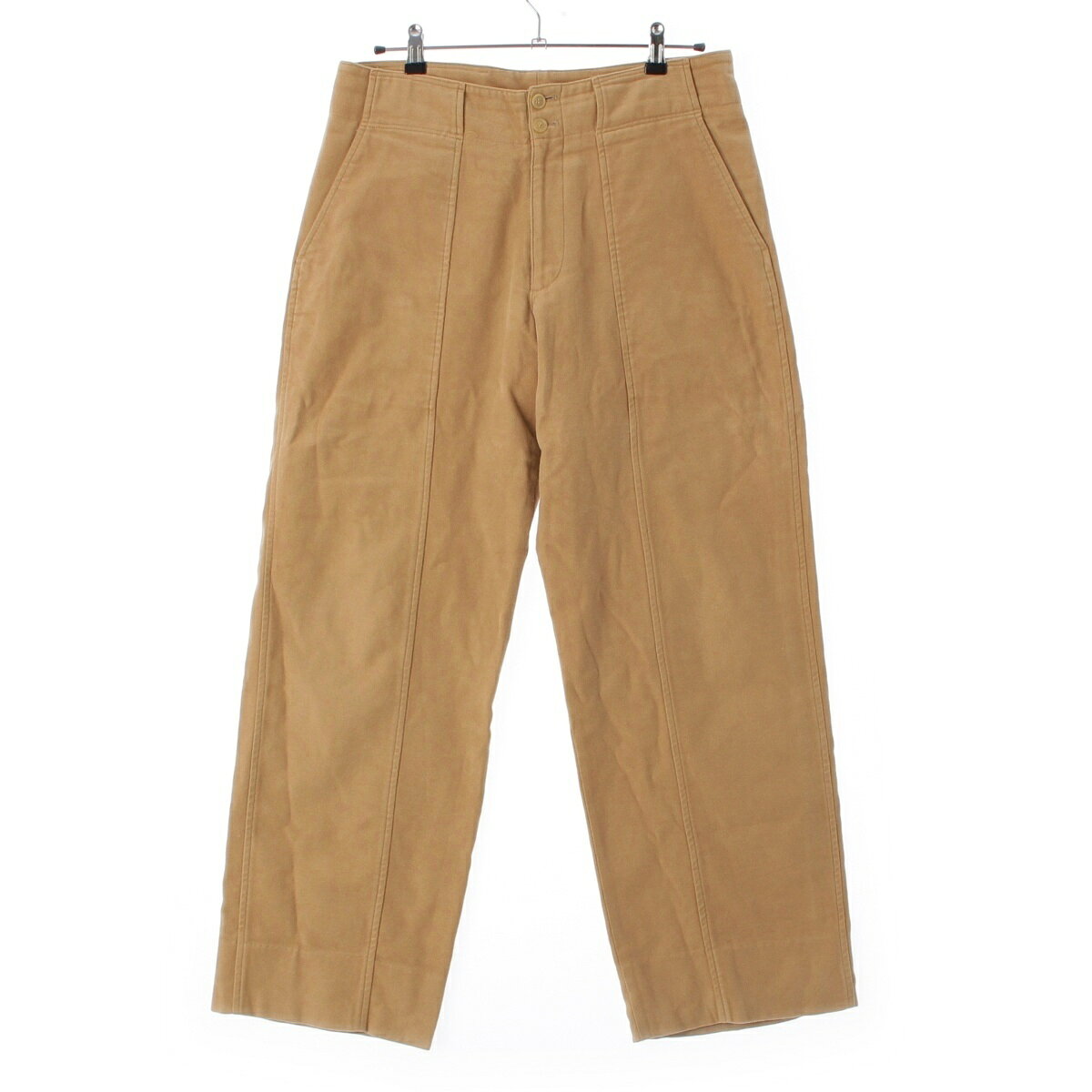 Rakuten - イッセイミヤケ ISSEY MIYAKE 03AW コットン スイッチング ストレート パンツ ボトムス ME33FF044 ベージュ 3【中古】【正規品保証】