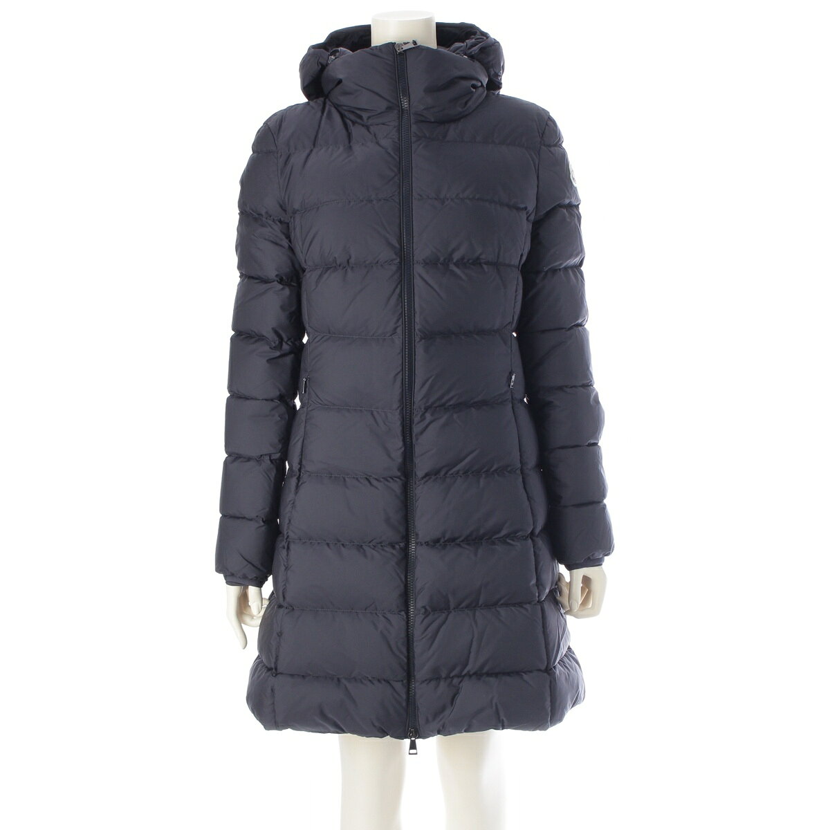 Rakuten - モンクレール MONCLER 2023 ナイロン GIE フーデッド ロング ダウンコート アウター ネイビー 2【中古】【正規品保証】