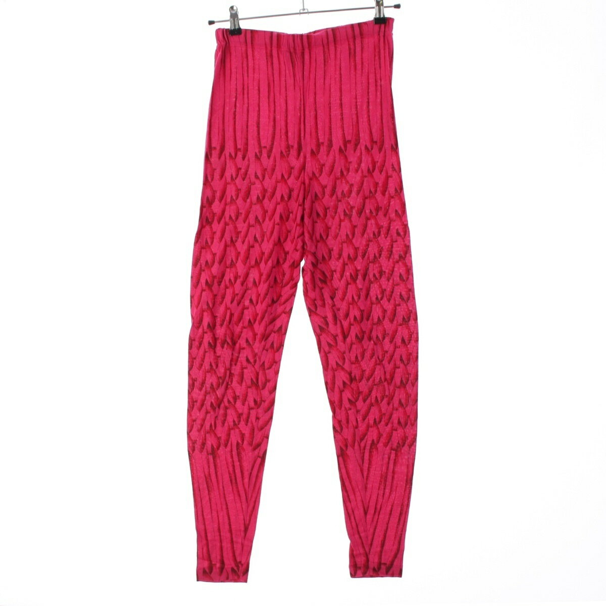 Rakuten - イッセイミヤケ ISSEY MIYAKE 80s 1986年 筆タグ ボトムス 総柄 アクリル SC63606 ピンク M【中古】【正規品保証】