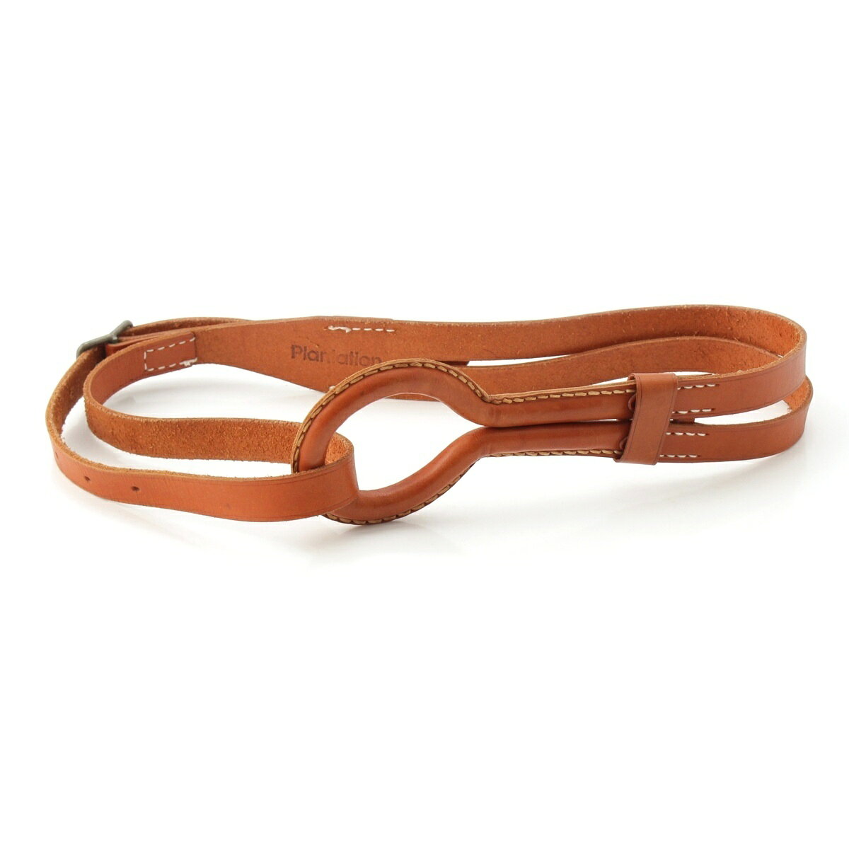 Bags, Accessories, Designer Items - プランテーション Plantation レザー イッセイミヤケ ダブルベルトデザイン ベルト ブラウン【中古】【正規品保証】