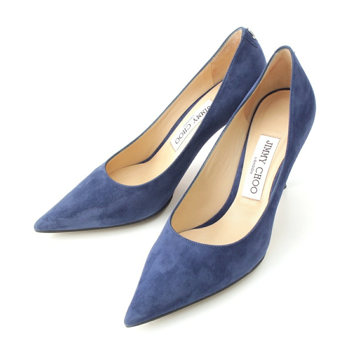 乐天商城 - ジミーチュウ JIMMY CHOO LOVE85 スエード パンプス ブルー 36 1/2【中古】【正規品保証】