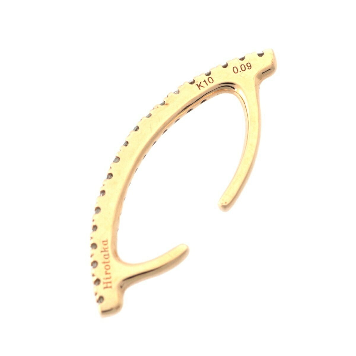 乐天商城 - ヒロタカ BOW ボウ イヤーカフ 旧型 アクセサリー 0.09ct K10 BW01KDF ゴールド 0.9g【中古】【正規品保証】