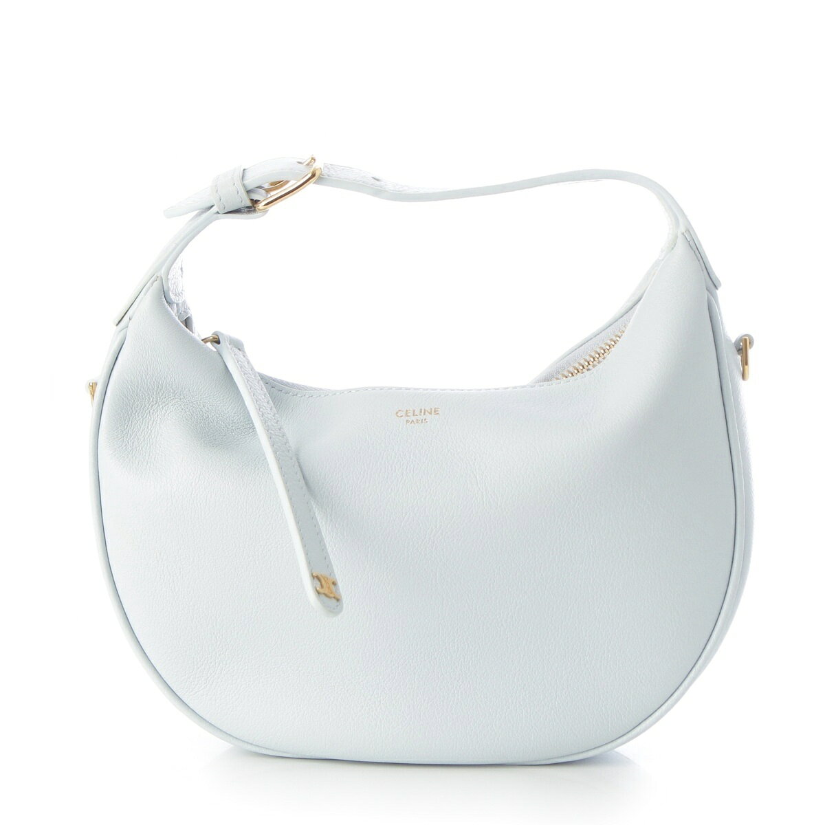 乐天商城 - セリーヌ CELINE グレインドカーフスキン ティーン ルル ハンドバッグ 2way ショルダー 120723ENY.05LN ライトデニム【中古】【正規品保証】