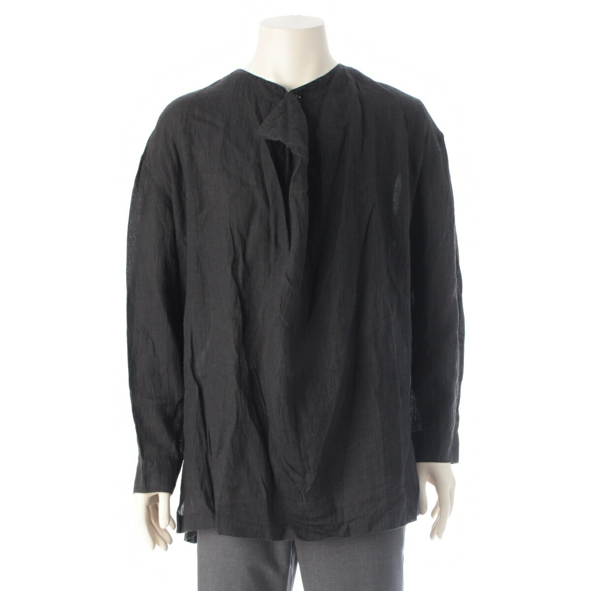 Rakuten - イッセイミヤケ ISSEY MIYAKE 80s 1984 筆タグ メンズ 変形 平面 プルオーバー トップス LG12314 ブラック M【中古】【正規品保証】