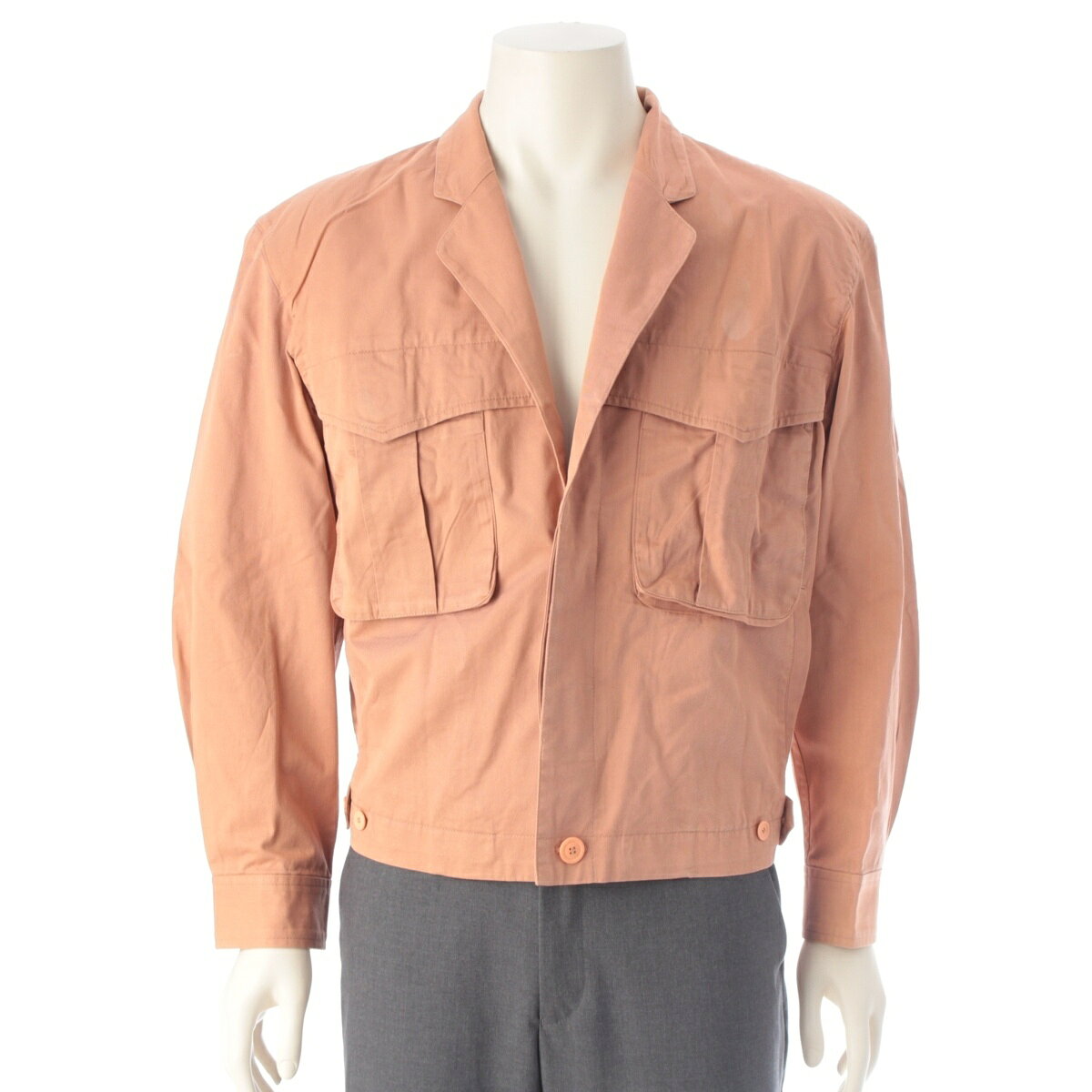 乐天商城 - イッセイミヤケ メン ISSEY MIYAKE MEN 80s 1986 筆タグ アーカイブ カーゴポケット バルーン ジャケット ブルゾン LG31296 テラコッタ ピンクオレンジ オレンジ【中古】【正規品保証】