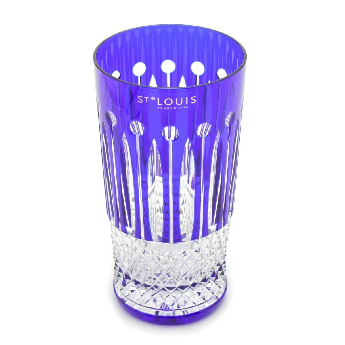 Rakuten - サンルイ Saint-Louis クリスタル トミー グラス ハイボール タンブラー 340ml 食器 ネイビー【中古】【正規品保証】