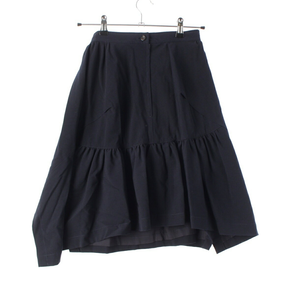 乐天商城 - コムデギャルソン COMME des GARCONS 80s e80s アシンメトリー フレア ミニ スカート ボトムス AD表記無し GS-1108M ネイビー M【中古】【正規品保証】