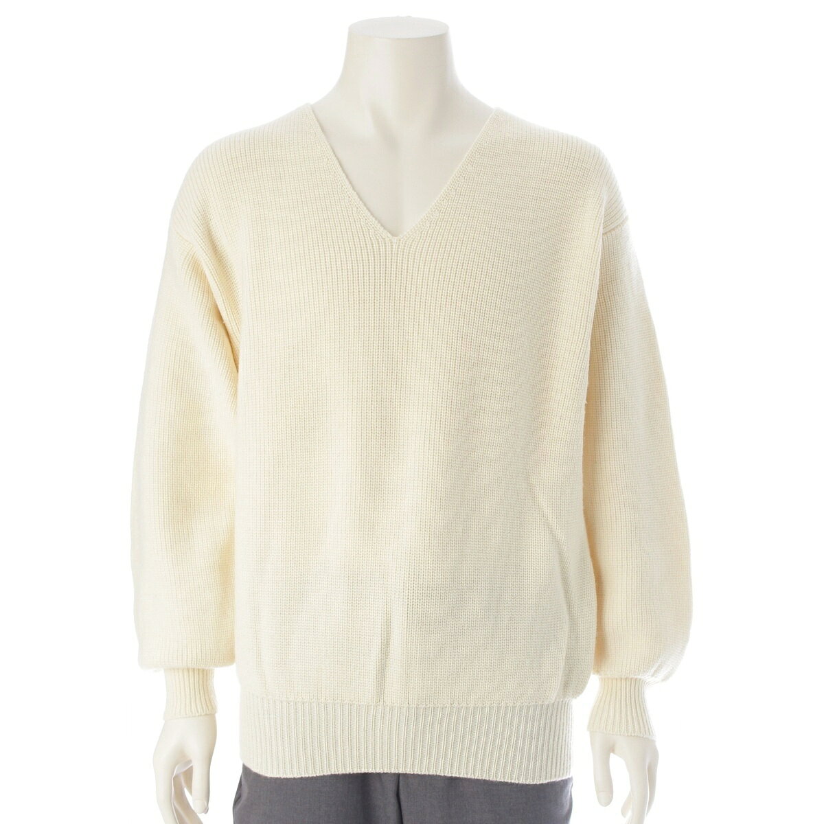 乐天商城 - コムデギャルソンオムプリュス COMME des GARCONS HOMME PLUS AD1990 90AW ウール 大人の不良 2WAY タートル Vネック セーター セット ニット トップス PN-050080 ホワイト F【中古】【正規品保証】