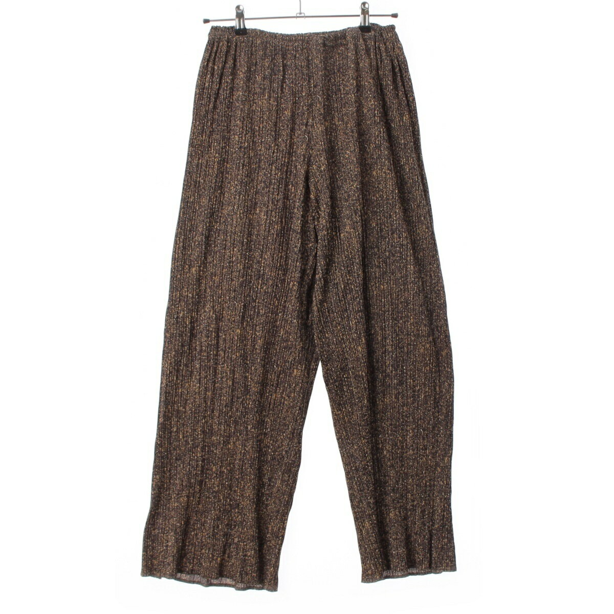 乐天商城 - プリーツプリーズ イッセイミヤケ PLEATS PLEASE ISSEY パンツ ボトムス PP84-JF443 ブラウン 4【中古】【正規品保証】