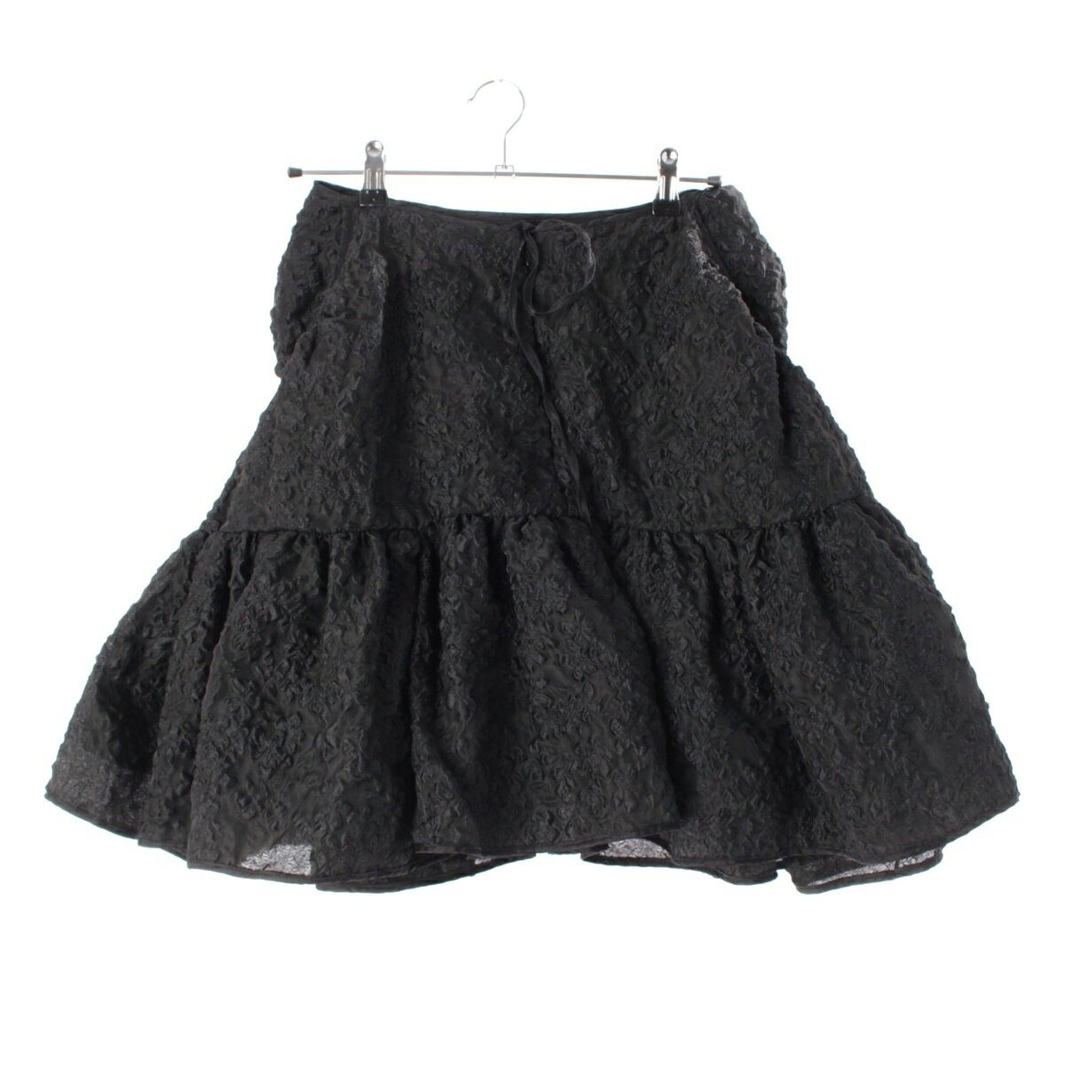 乐天商城 - セシリーバンセン Cecilie Bahnsen GILLY フレア スカート ボトムス 24RTW17019 ブラック US8【中古】【正規品保証】