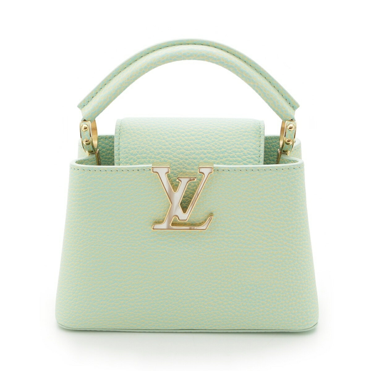 乐天商城 - ルイヴィトン LOUIS VUITTON カプシーヌ MINI ミニ トリヨン 2WAY ショルダー ハンドバッグ M59850 ミント グリーン【中古】【正規品保証】