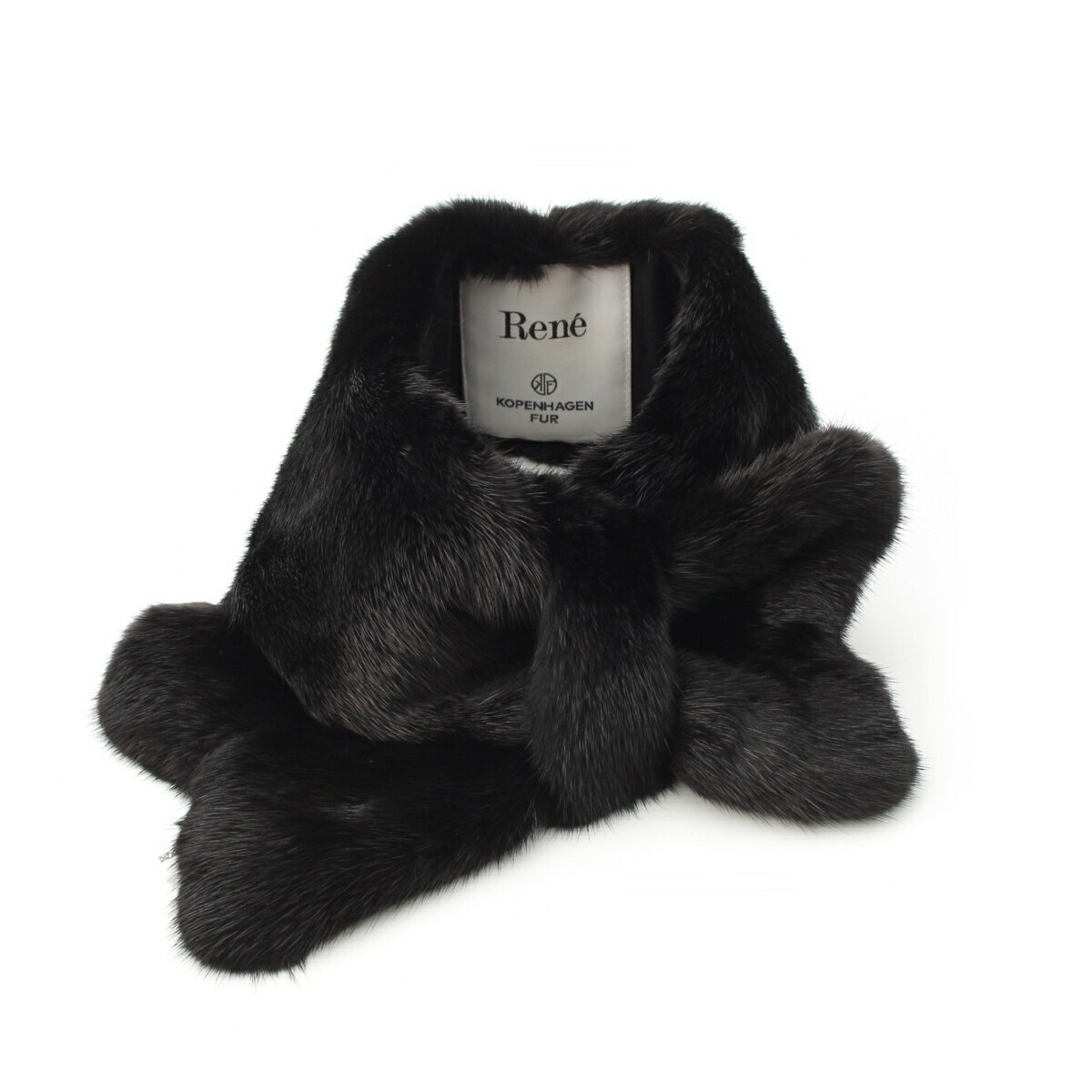 乐天商城 - ルネ Rene ミンクファー KOPENHAGEN FUR マフラー ティペット ブラック【中古】【正規品保証】