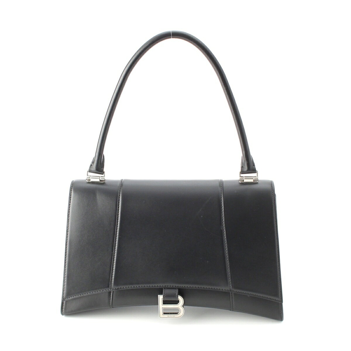 Rakuten - バレンシアガ BALENCIAGA アワーグラス ミディアムレザー ハンドバッグ 761211 ブラック【中古】【正規品保証】