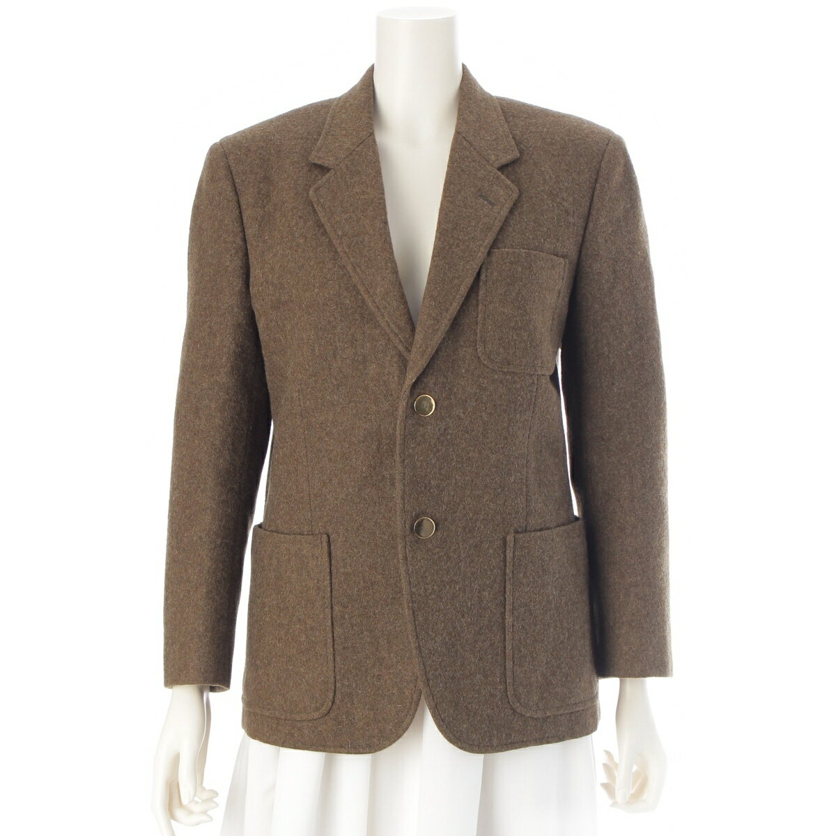 乐天商城 - コムデギャルソン COMME des GARCONS ウール ヴィンテージ テーラードジャケット J-050620 カーキ グリーン M【中古】【正規品保証】