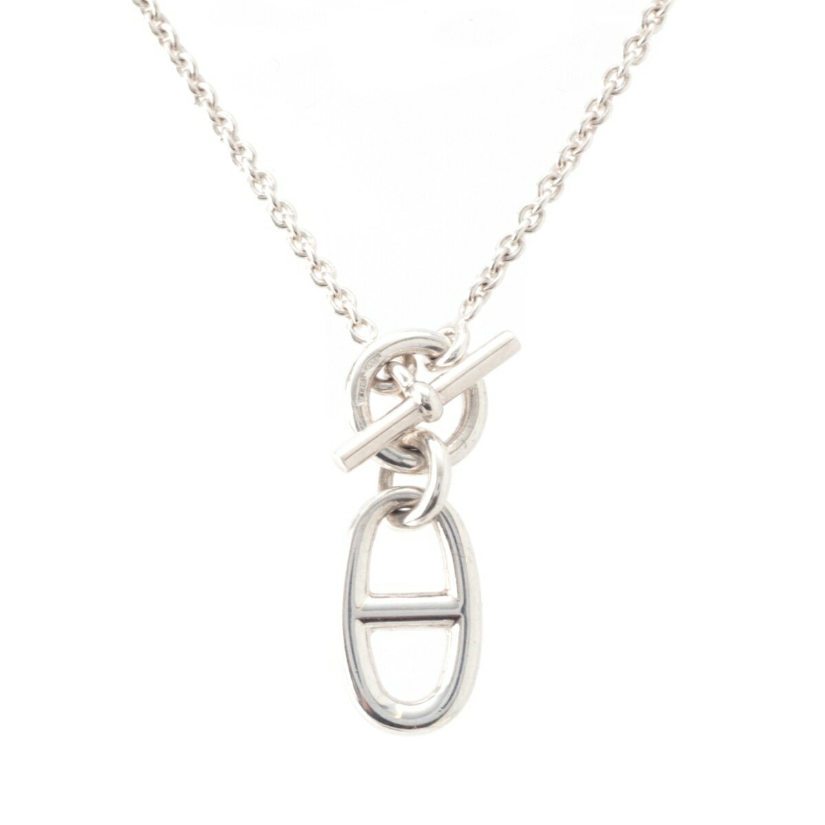 Rakuten - エルメス HERMES シェーヌダンクル アミュレット ペンダント ネックレス Ag925 シルバー 9.3g【中古】【正規品保証】
