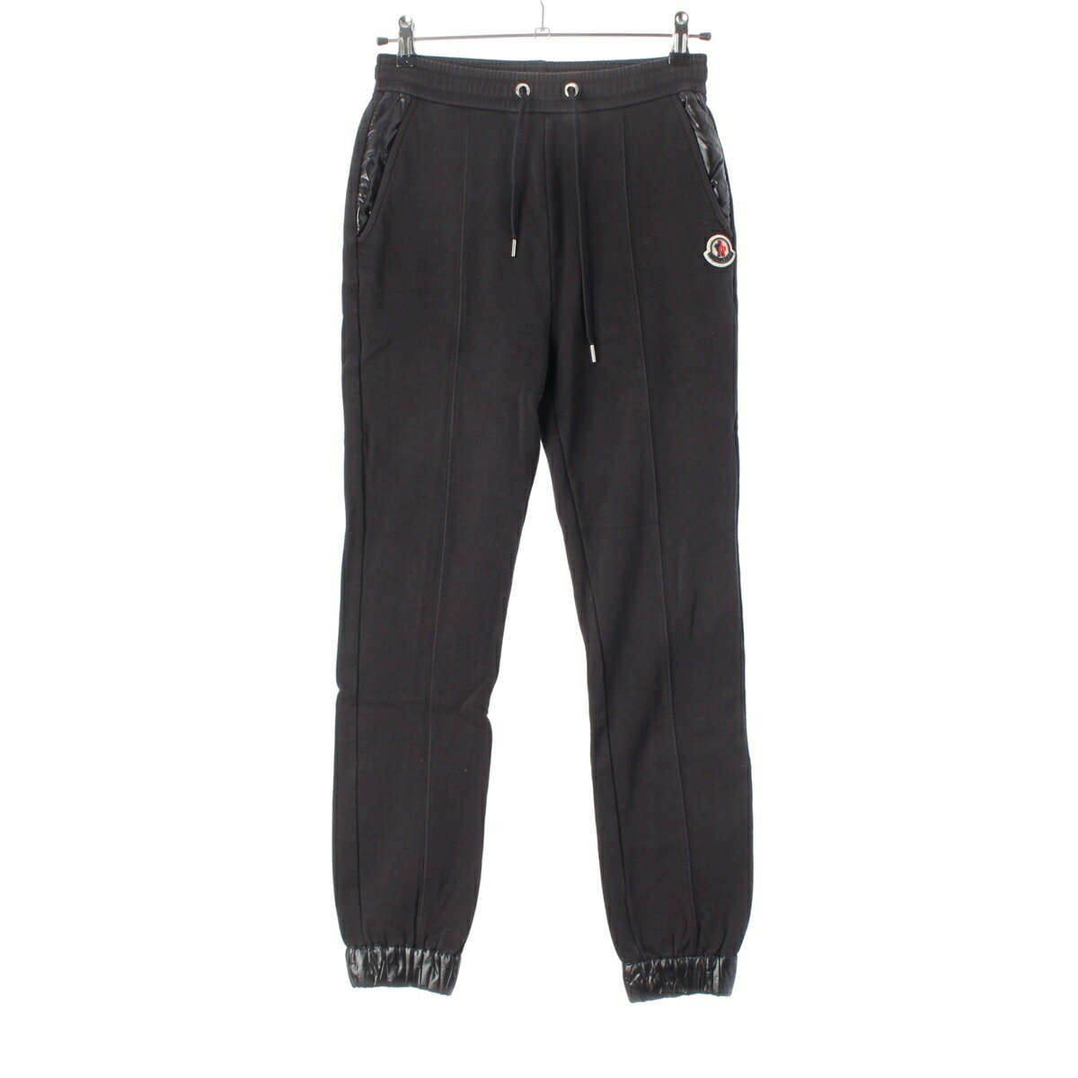 乐天商城 - モンクレール MONCLER 21年 PANTALONE スウェット ナイロン切替 スウェット パンツ ボトムス ブラック XS【中古】【正規品保証】