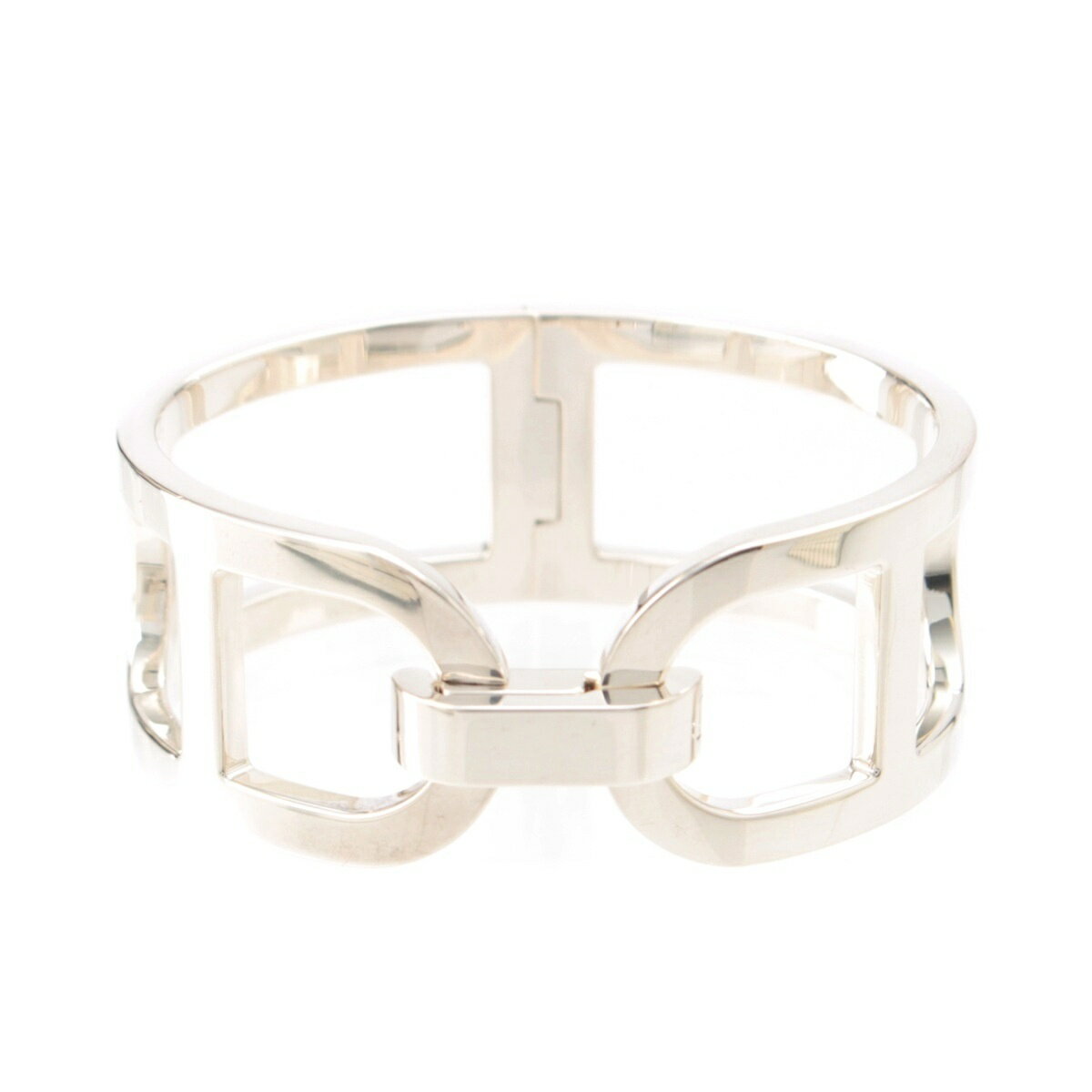 乐天商城 - エルメス HERMES 925 エヴァーシェーヌダンクル バングル ブレスレット アクセサリー シルバー SH 63.5g【中古】【正規品保証】