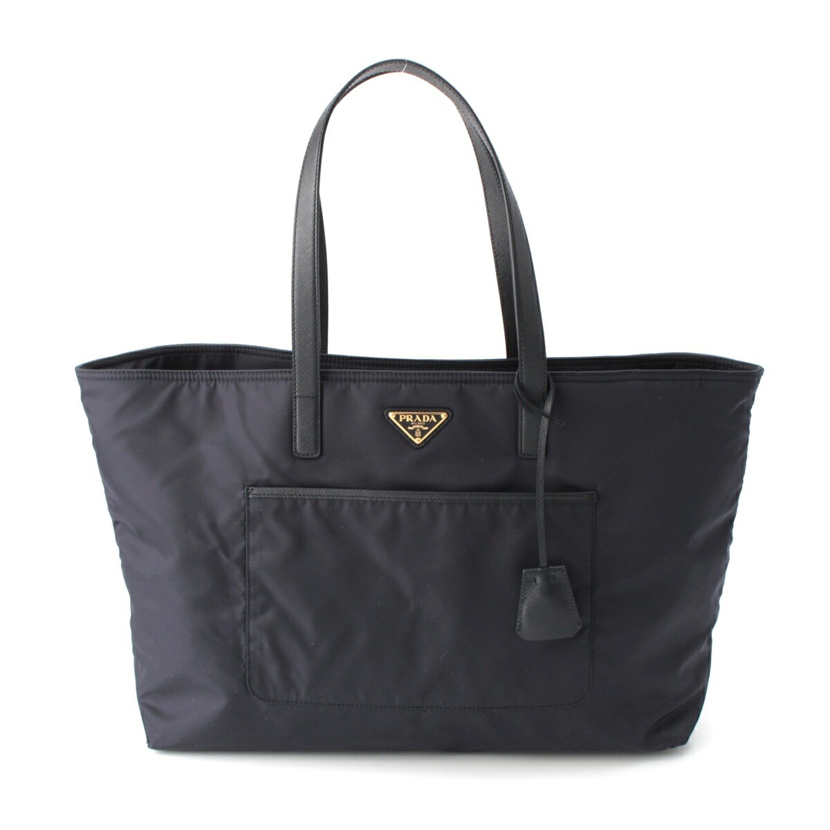 プラダ PRADA Re-Edition Re-Nylon サフィアーノ ラージ トートバッグ 1BG527 ネイビー TU【中古】【正規品保証】