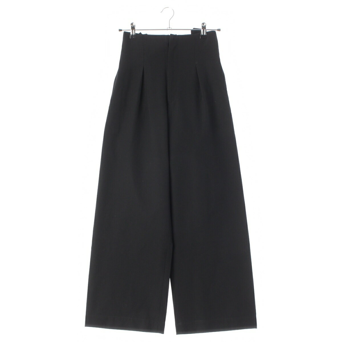 ヨウジヤマモト Yohji Yamamoto ワイズ Y's ウール インバーテッドプリーツ サロペット パンツ YS-P07-100 ブラック 2【中古】【正規品..