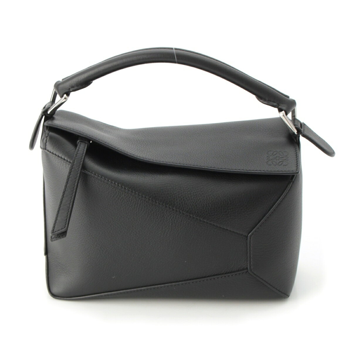 乐天商城 - ロエベ LOEWE グレインカーフレザー PUZZLE EDGE パズル エッジ 2WAY ショルダー ハンドバッグ ブラック スモール【中古】【正規品保証】
