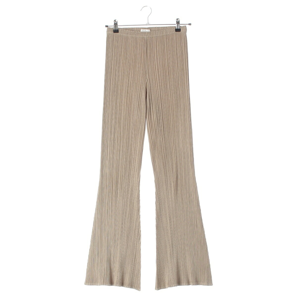 Rakuten - プリーツプリーズ イッセイミヤケ PLEATS PLEASE ISSEY プリーツ セミフレア パンツ ボトムス ベージュ 4【中古】【正規品保証】