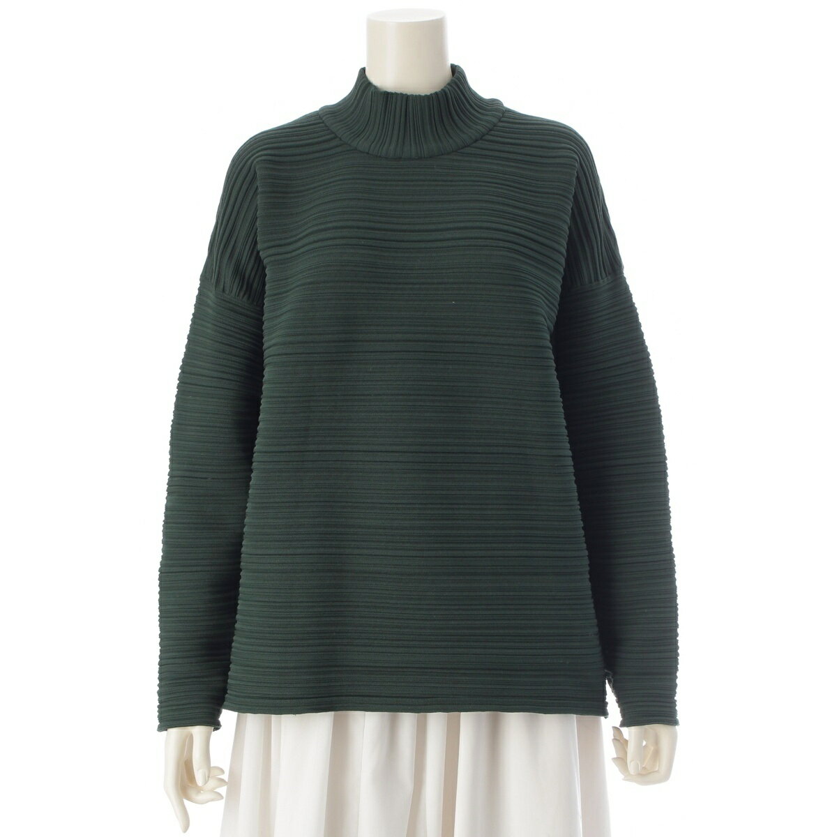 Rakuten - プリーツプリーズ PLEATS PLEASE 2024 REPE KNIT プリーツ ニット トップス PP43KK801 グリーン【中古】【正規品保証】