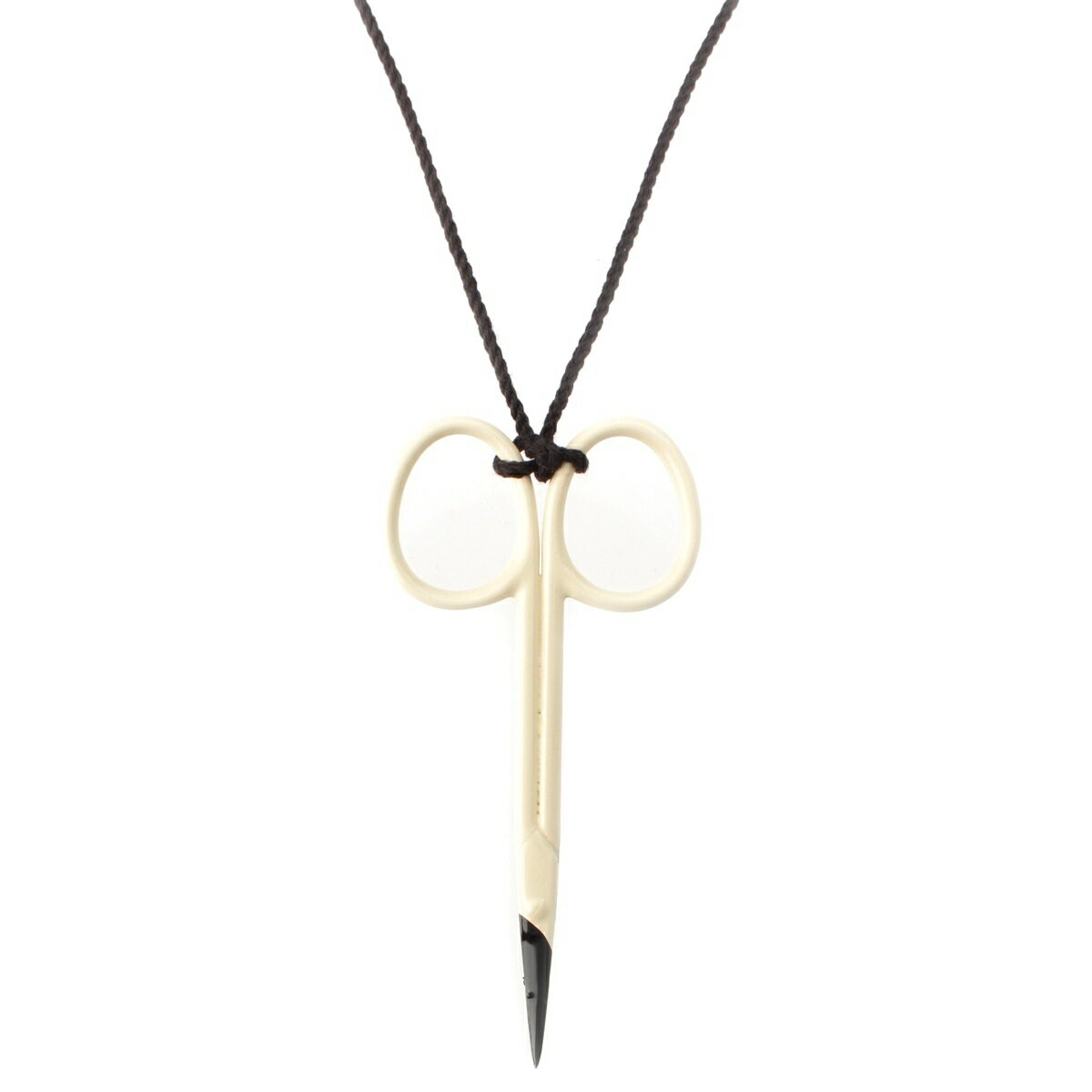 ANN DEMEULEMEESTER ハサミネックレス ブラック・ホワイト ANN DEMEULEMEESTER(アンドゥムルメステール) シザース ネックレス