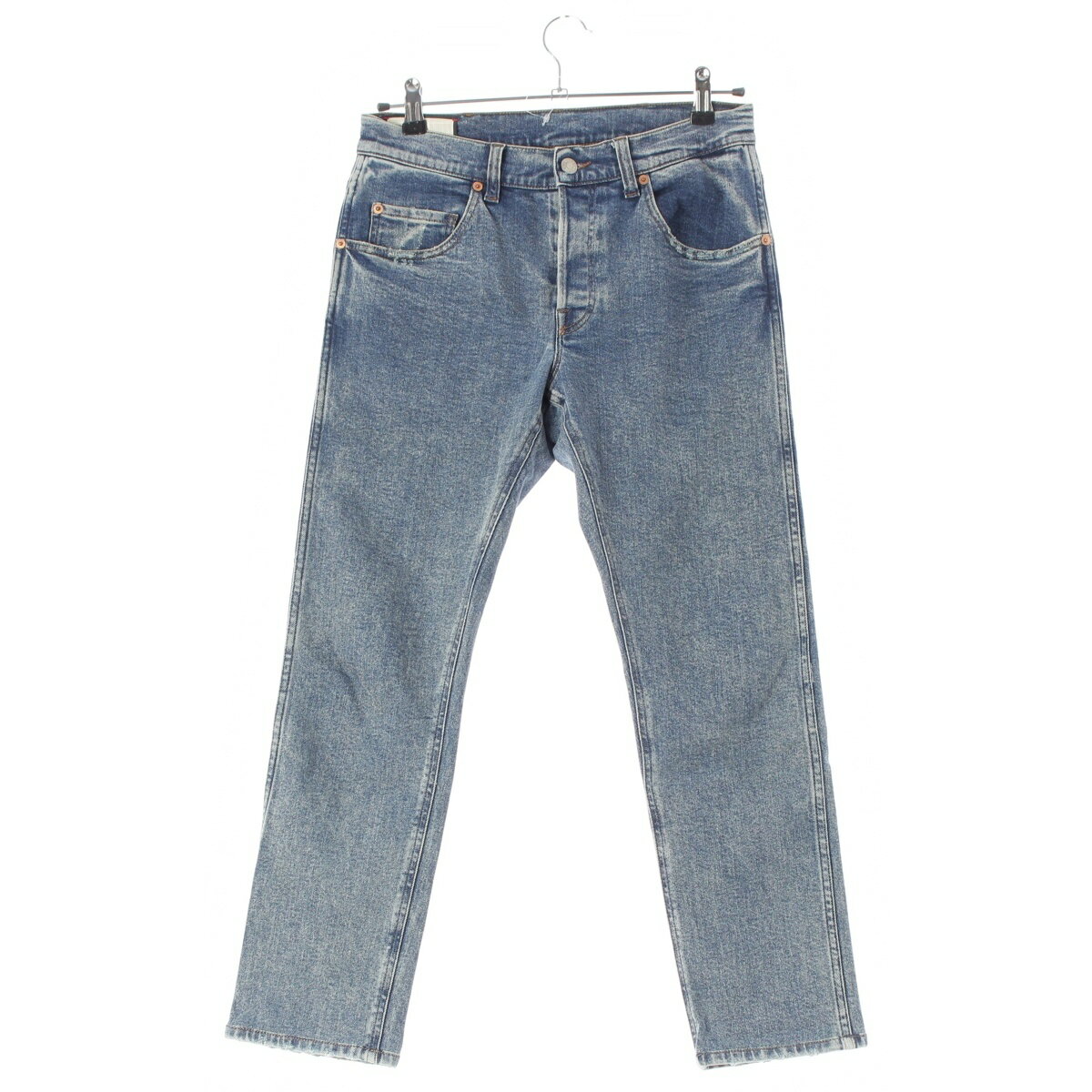 Rakuten - グッチ GUCCI ウォッシュドデニム パンツ ボトムス インディゴブルー 30【中古】【正規品保証】