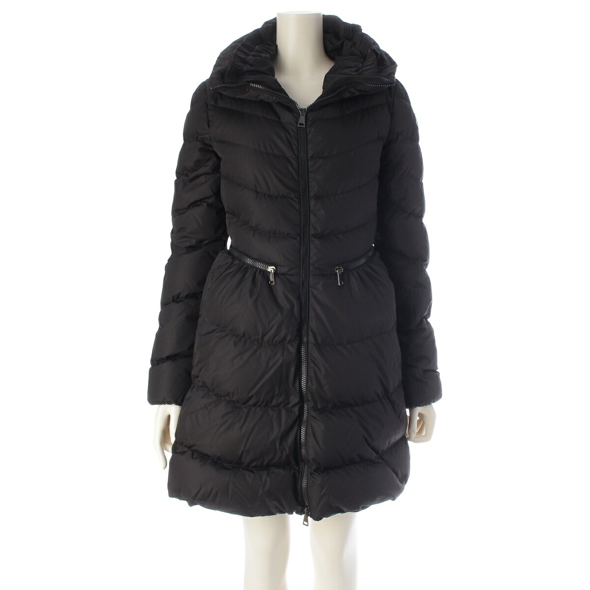 乐天商城 - モンクレール MONCLER ミリエロン MIRIELON ロング ダウンコート アウター ブラック 0【中古】【正規品保証】