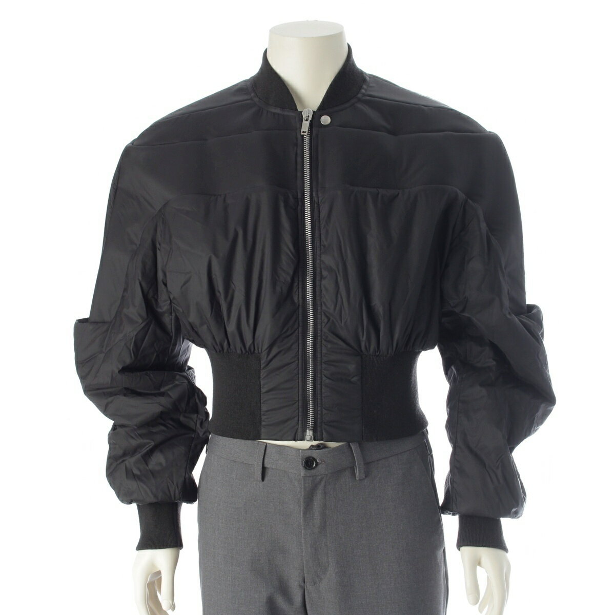 Rakuten - リックオウエンス Rick Owens 2023SS EDFU期 Girded Bomber ナイロン ブルゾン ジャケット RR01C4799 ブラック 46【中古】【正規品保証】