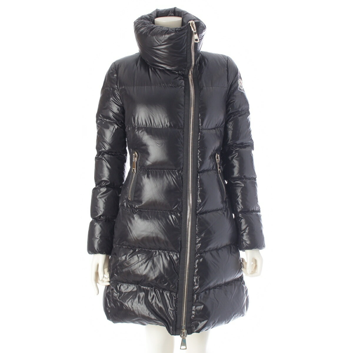 Rakuten - モンクレール MONCLER 16年 JOINVILLE アシンメトリー ダウンジャケット ZIND-16-1011 ブラック 0【中古】【正規品保証】